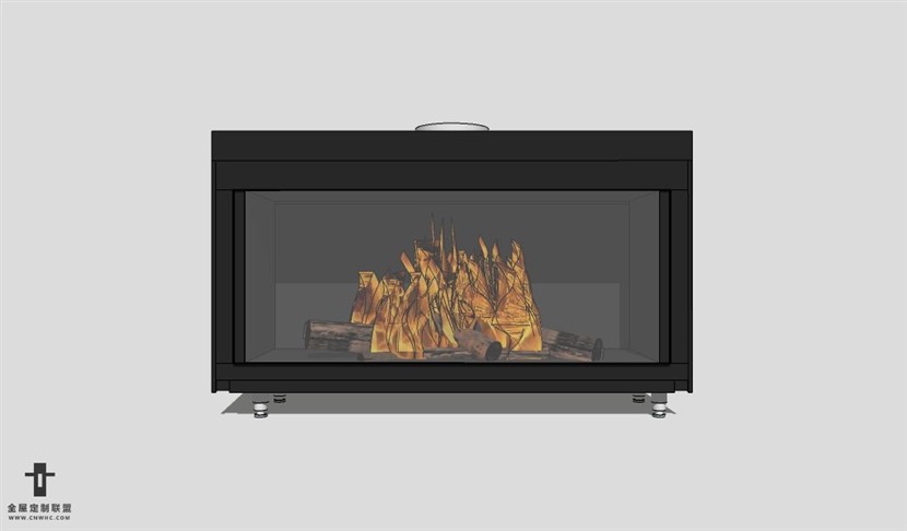 SketchUp草图大师欧式壁炉SU模型下载Fireplace-031SKP模型