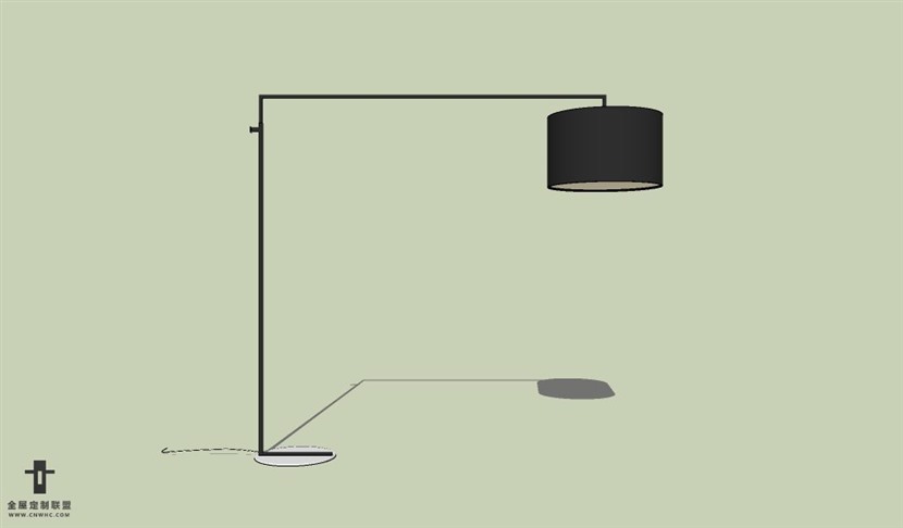 SketchUp草图大师落地灯SU模型下载Floor light-034SKP模型