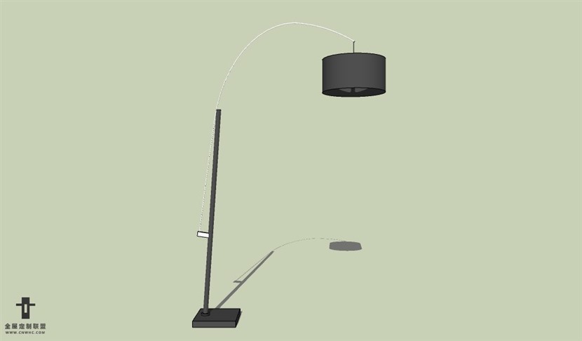 SketchUp草图大师落地灯SU模型下载Floor light-090SKP模型