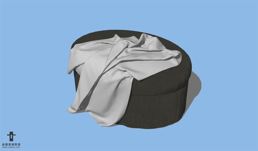 SketchUp草图大师家具脚蹬SU模型下载Footstool-001SKP模型