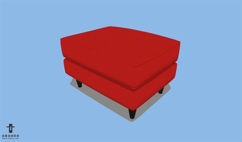 SketchUp草图大师家具脚蹬SU模型下载Footstool-036SKP模型