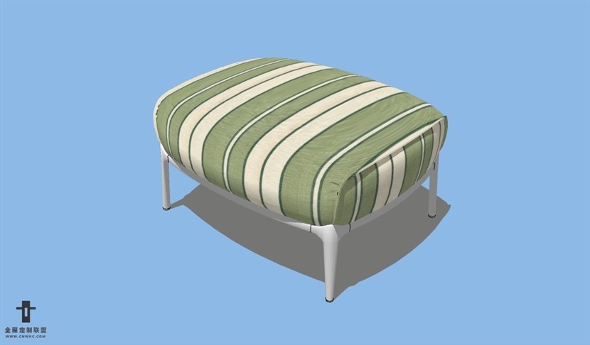 SketchUp草图大师家具脚蹬SU模型下载Footstool-037SKP模型