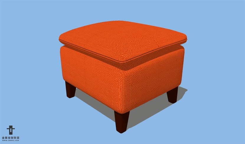 SketchUp草图大师家具脚蹬SU模型下载Footstool-058SKP模型