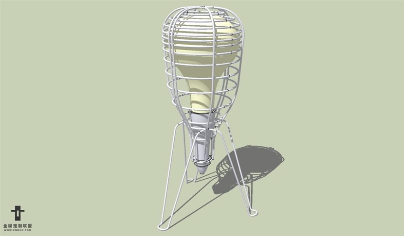 SketchUp草图大师台灯SU模型下载Lamp-010SKP模型