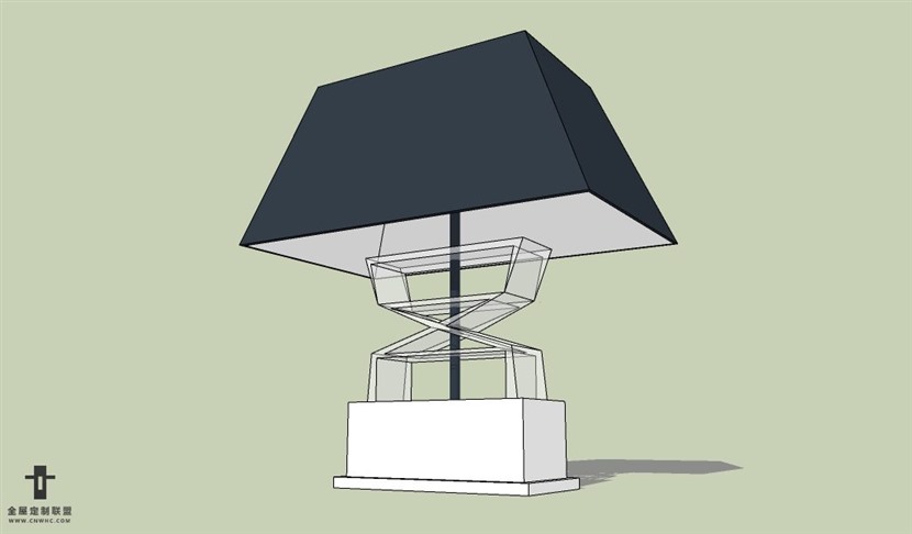 SketchUp草图大师台灯SU模型下载Lamp-041SKP模型