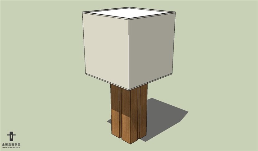 SketchUp草图大师台灯SU模型下载Lamp-054SKP模型