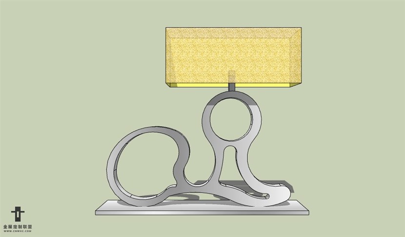 SketchUp草图大师台灯SU模型下载Lamp-057SKP模型