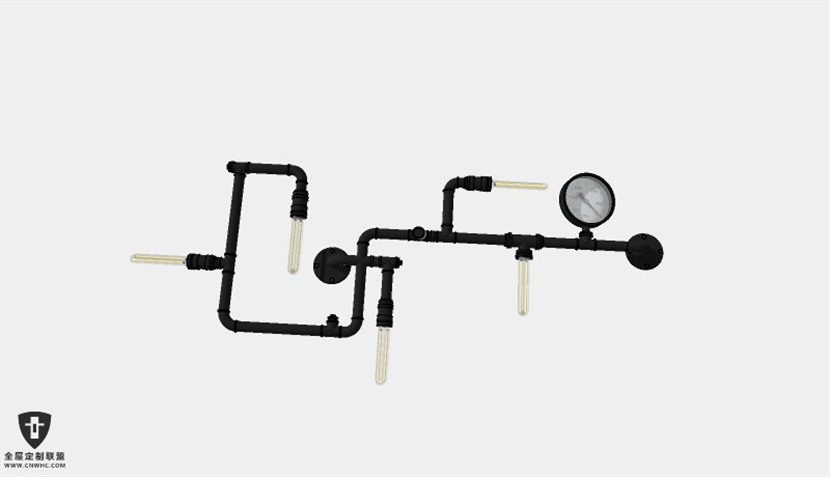 SketchUp草图大师天花灯Loft工业风灯具壁灯SU模型下载Loft-005SKP模型