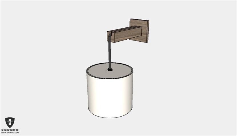 SketchUp草图大师天花灯Loft工业风灯具吊灯SU模型下载Loft-165SKP模型