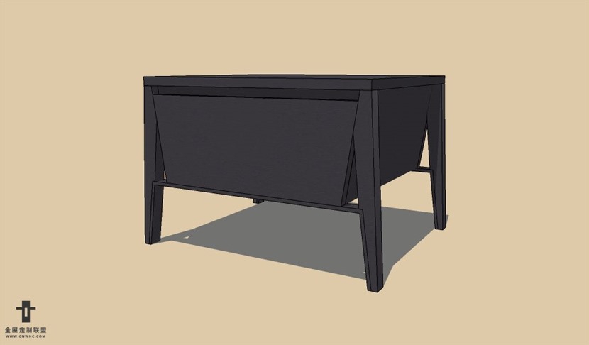 SketchUp草图大师欧式风格床头柜SU模型下载Nightstand-037SKP模型