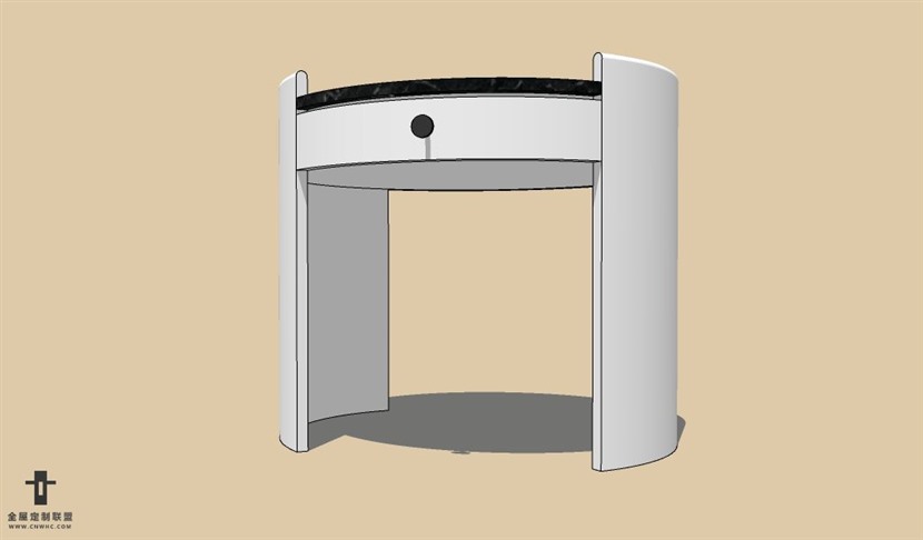 SketchUp草图大师现代风格床头柜SU模型Nightstand-054SKP模型