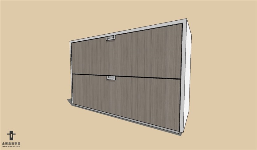 SketchUp草图大师欧式风格床头柜SU模型下载Nightstand-076SKP模型