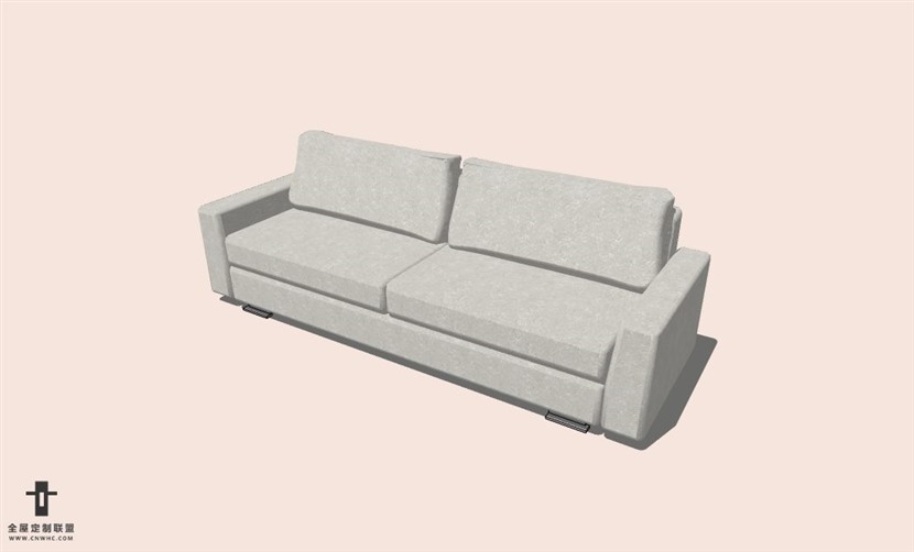 SketchUp草图大师多人沙发SU模型下载-Sofa-010SKP模型