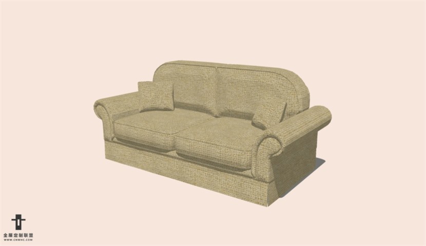 SketchUp草图大师组合沙发SU模型下载-Sofa-001SKP模型