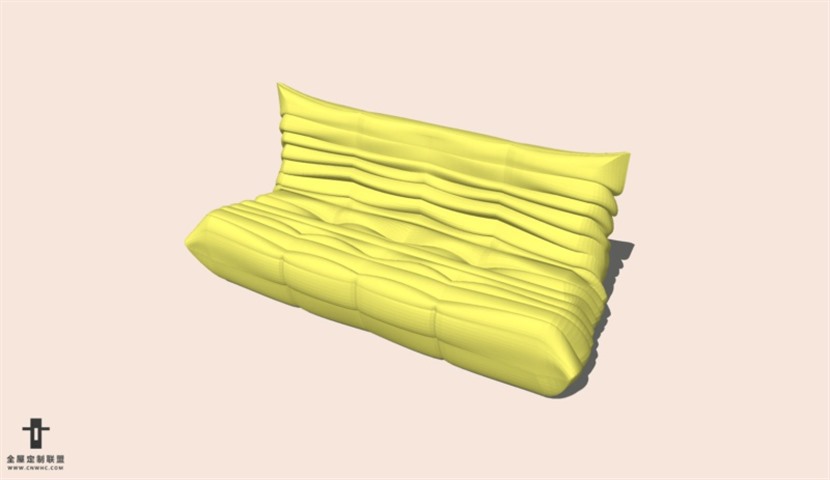 SketchUp草图大师多人沙发SU模型下载-Sofa-036SKP模型