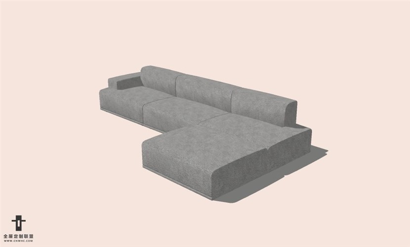 SketchUp草图大师多人沙发SU模型下载-Sofa-102SKP模型