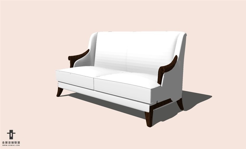 SketchUp草图大师多人沙发SU模型下载-Sofa-110SKP模型