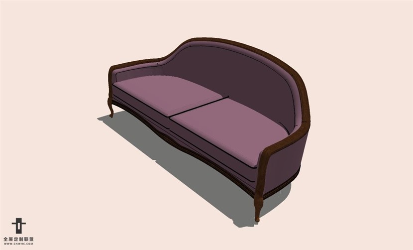 SketchUp草图大师多人沙发SU模型下载-Sofa-129SKP模型