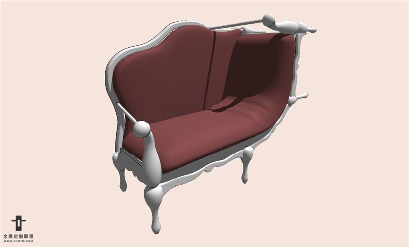 SketchUp草图大师多人沙发SU模型下载-Sofa-139SKP模型