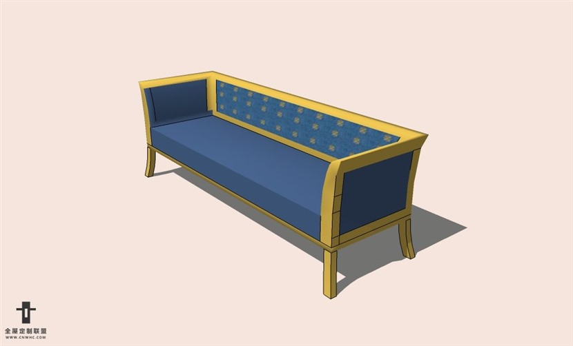 SketchUp草图大师多人沙发SU模型下载-Sofa-143SKP模型