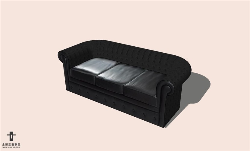 SketchUp草图大师多人沙发SU模型下载-Sofa-145SKP模型