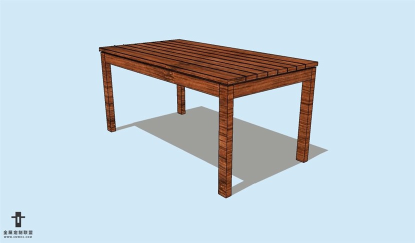 SketchUp草图大师圆餐桌子SU模型Table-002SKP模型