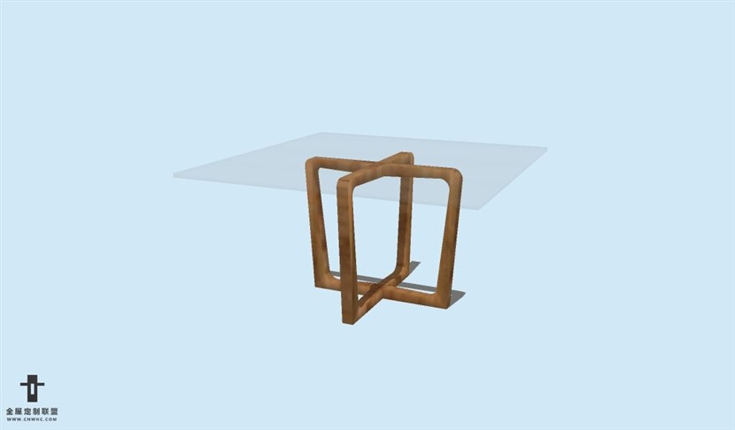 SketchUp草图大师方餐桌子SU模型Table-005SKP模型