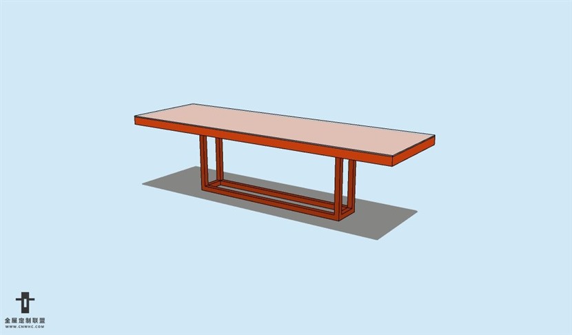 SketchUp草图大师方餐桌子SU模型Table-010SKP模型