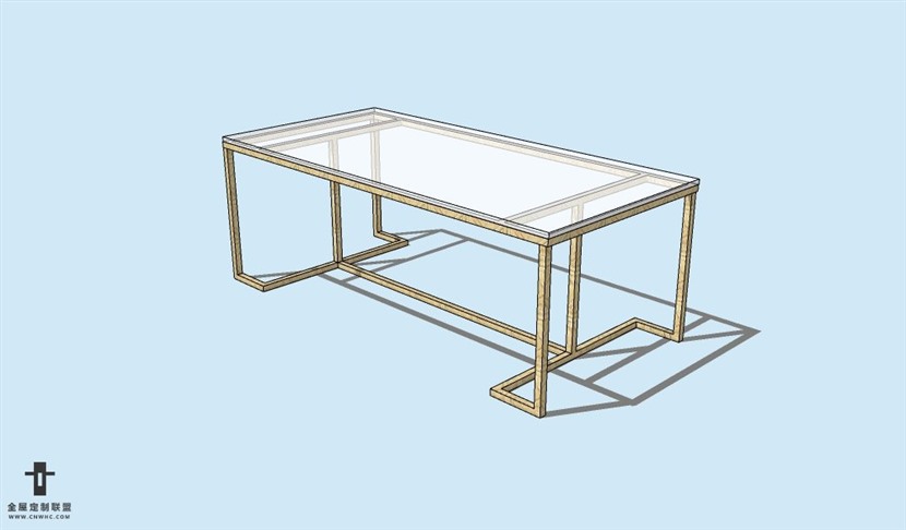 SketchUp草图大师方餐桌子SU模型Table-013SKP模型