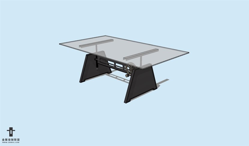 SketchUp草图大师方餐桌子SU模型Table-017SKP模型