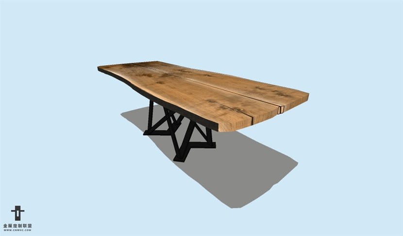 SketchUp草图大师方餐桌子SU模型下载Table-023SKP模型