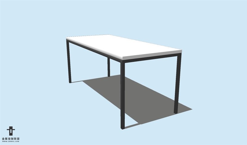 SketchUp草图大师方餐桌子SU模型Table-025SKP模型