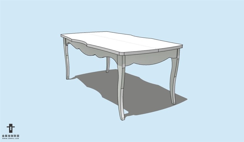 SketchUp草图大师方餐桌子SU模型Table-027SKP模型