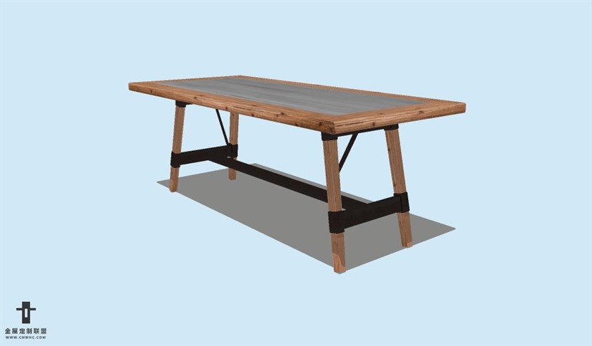 SketchUp草图大师方餐桌子SU模型Table-029SKP模型