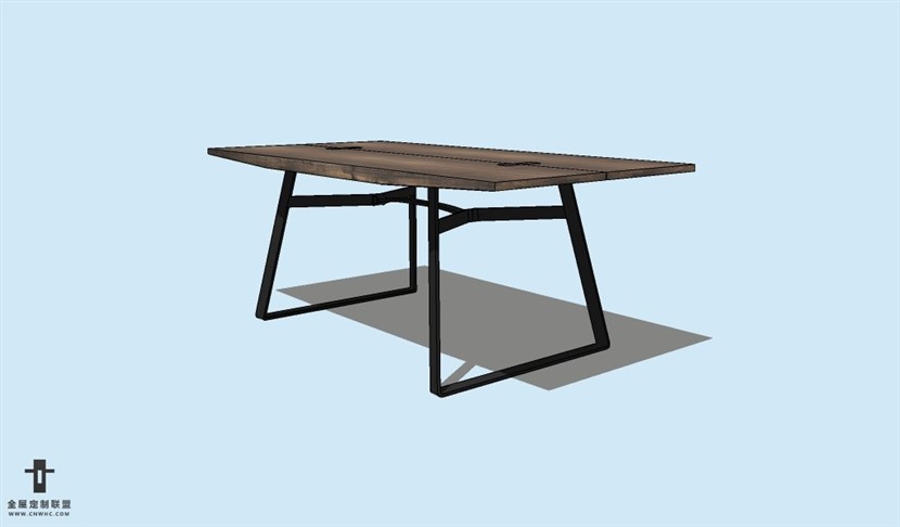 SketchUp草图大师方餐桌子SU模型Table-030SKP模型