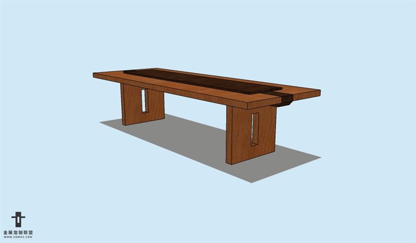 SketchUp草图大师方餐桌子SU模型Table-039SKP模型