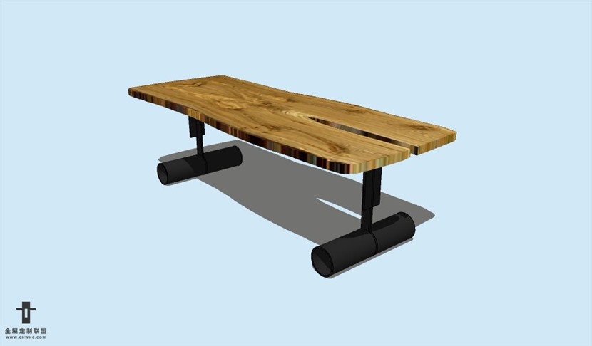 SketchUp草图大师方餐桌子SU模型Table-047SKP模型