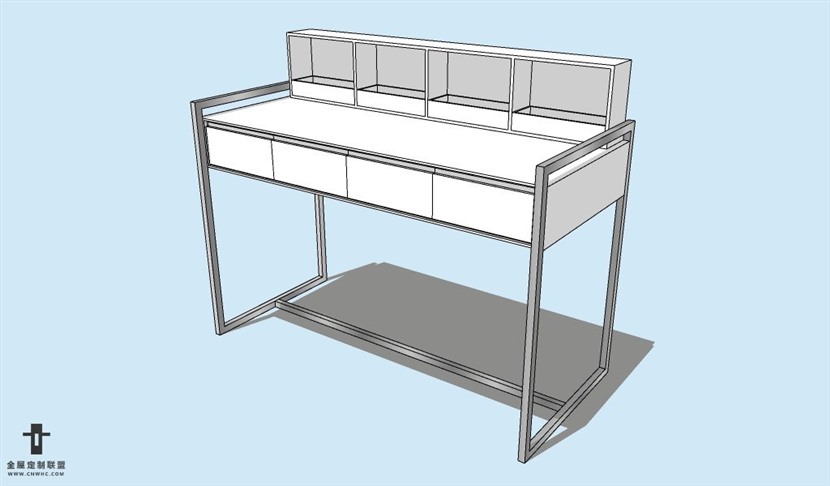 SketchUp草图大师梳妆台SU模型Vanity-030SKP模型