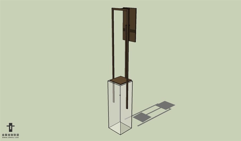 SketchUp草图大师现代风格壁灯SU模型下载Wall light-013SKP模型