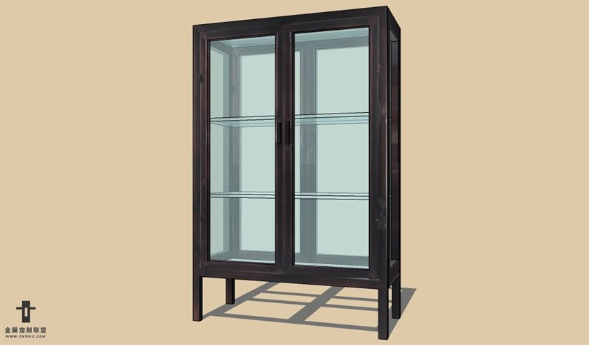 SketchUp草图大师酒柜SU模型WineCabinet 003SKP模型