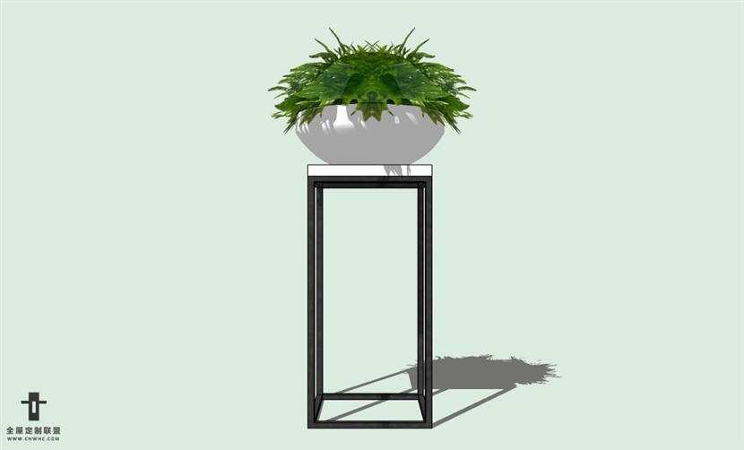 SketchUp草图大师室内植物花草盆栽SU模型下载plants-043SKP模型