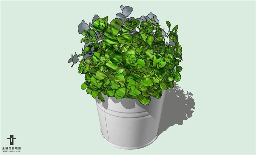 SketchUp草图大师室内植物盆景花草盆栽SU模型下载plants-080SKP模型