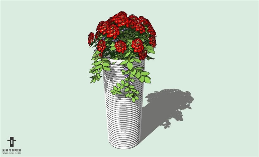 SketchUp草图大师室内植物盆景花草盆栽SU模型下载plants-112SKP模型