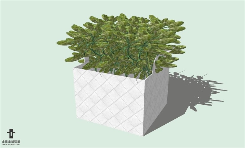 SketchUp草图大师室内植物盆景花草盆栽SU模型下载plants-114SKP模型