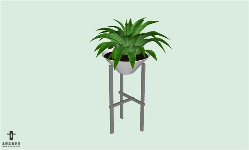 SketchUp草图大师室内植物盆景花草盆栽SU模型下载plants-150SKP模型