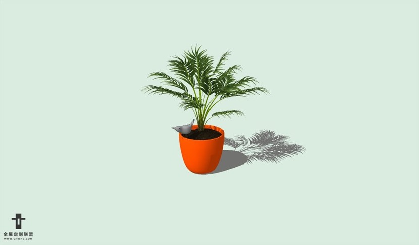 SketchUp草图大师室内植物盆景花草盆栽SU模型下载plants-154SKP模型