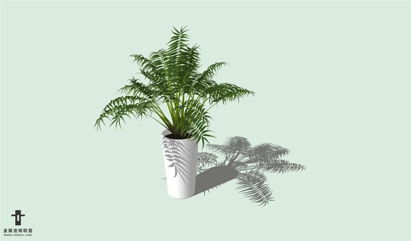 SketchUp草图大师室内植物盆景花草盆栽SU模型下载plants-158SKP模型