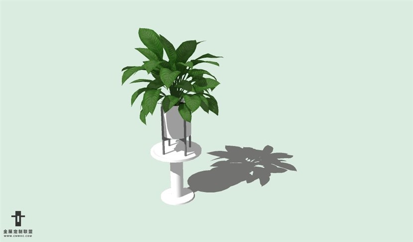 SketchUp草图大师室内植物盆景花草盆栽SU模型下载plants-160SKP模型