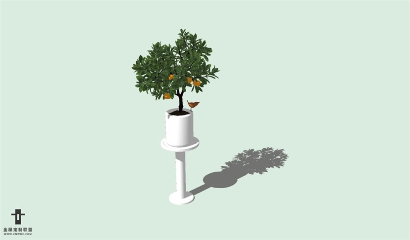 SketchUp草图大师室内植物盆景花草盆栽SU模型下载plants-162SKP模型