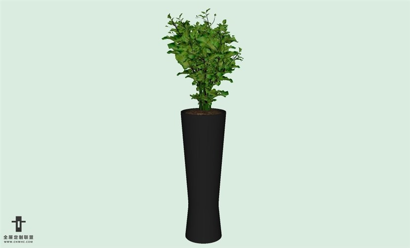 SketchUp草图大师室内植物盆景花草盆栽SU模型下载plants-174SKP模型